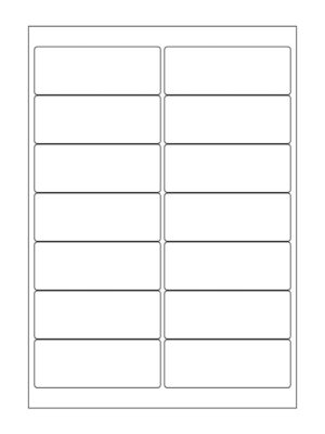 rectangle labels 14 per sheet el1499